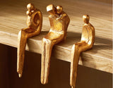 Golden Family Statue Set