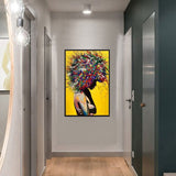 Graffiti Girl Hand Painted Canvas