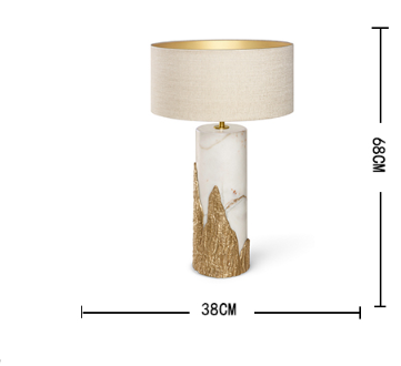 hammered brass table lamp