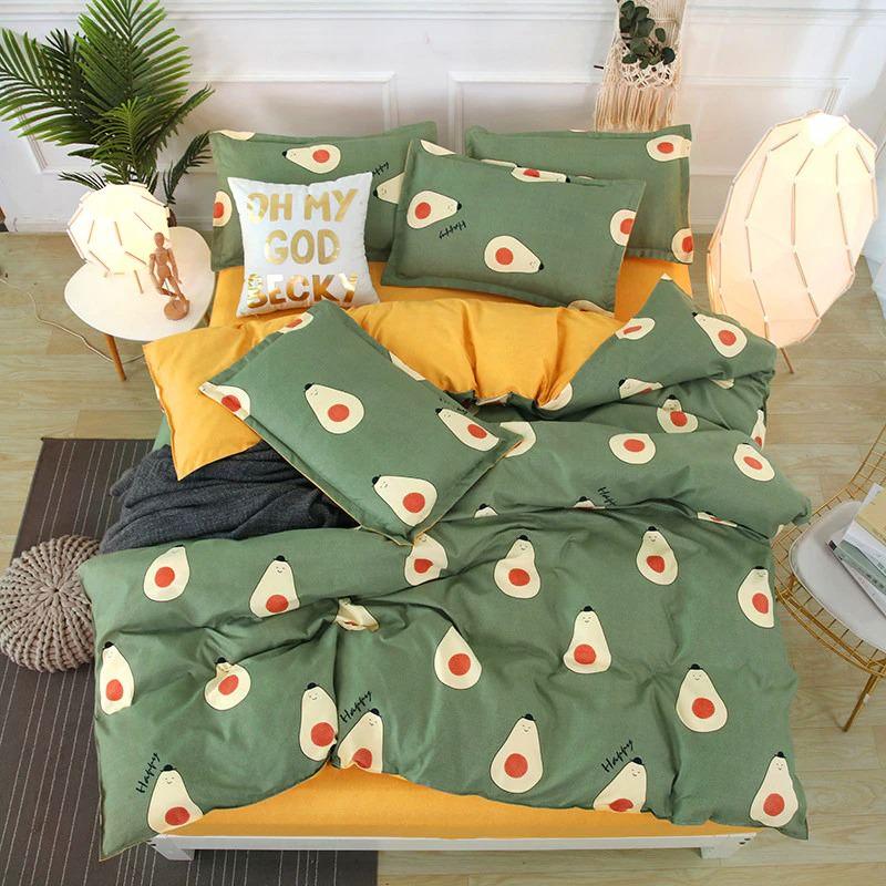 Happy Avocado Bedding Set