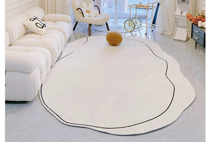 Japanese Minimalist Living Room Cashmere Carpet