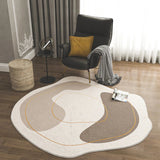 Irregular Round Light Luxury Plush Carpet