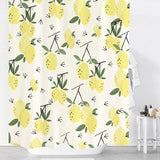 Ofat Home Botanical Leaves Printing Shower Curtain with Plastic Hooks for Bathroom Decor,No Liner Needed Waterproof Washable,72x72 inches