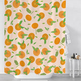 Ofat Home Botanical Leaves Printing Shower Curtain with Plastic Hooks for Bathroom Decor,No Liner Needed Waterproof Washable,72x72 inches