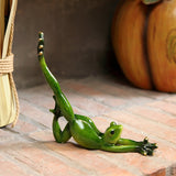 American country cute shape yoga frog decoration ornament  crafts decoration creative funny handmade garden decoration children's room decor