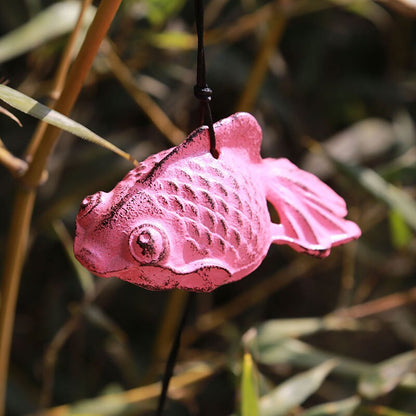 Japanese Style Wind Chime Wind Bell Ring, Cute Animal Shape Metal Chime, Traditional Eastern Oriental Zen Home Garden Decoration