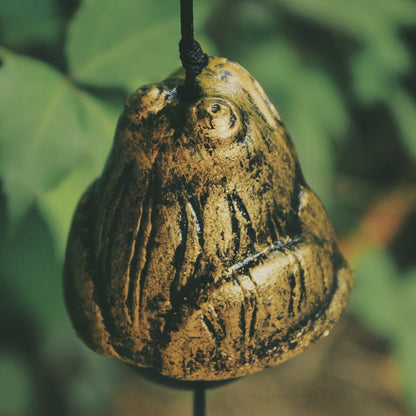 Japanese Style Metal Frog Wind Chime, Iron Animal Bell Ring Windchime, Traditional Eastern Oriental Zen Home Garden Decoration