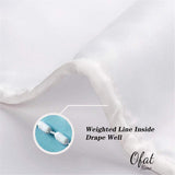 Ofat Home  Scenery Series Waterproof Modern Fabric Bathroom Shower Curtain Set  with Hooks Heavy Fabric Bathroom Decor