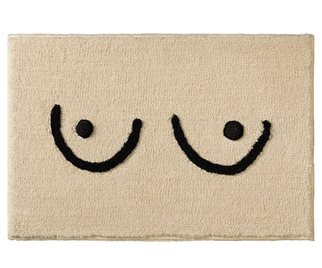 Cute Naked Boobs Bath Mat