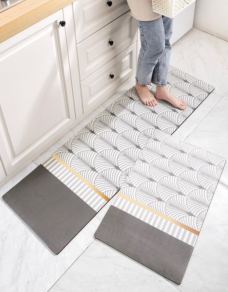 PVC Grey Kitchen Mat