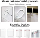 Ofat Home  Scenery Series Waterproof Modern Fabric Bathroom Shower Curtain Set  with Hooks Heavy Fabric Bathroom Decor