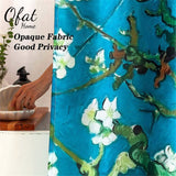 Ofat Home Van Gogh Almond Blossoms Artistic Materpiece Shower Curtain with Hooks for Bathroom Tub Decor , Heavy Fabric 150GSM,72x84 inch