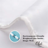 Ofat Home Marine Animals Curtain（Duschvorhang ）Sets With Hooks For Bathroom Tub Decor, Extra Long Heavy Fabric 150g