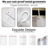 Ofat Home Wolf Curtain（Duschvorhang ）Sets With Hooks For Bathroom Tub Decor, Extra Long Heavy Fabric 150g