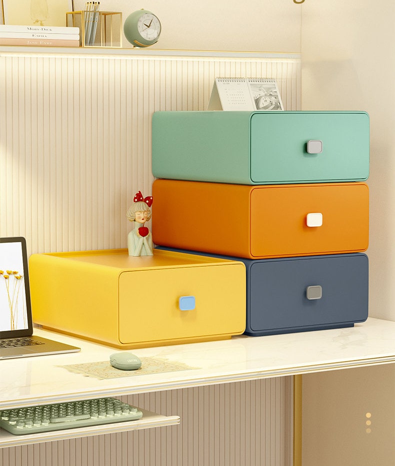 Stylish Pastel Desk Storage Boxes