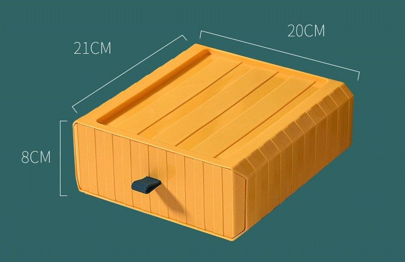 Pastel Coloured Stackable Storage Boxes for Desk