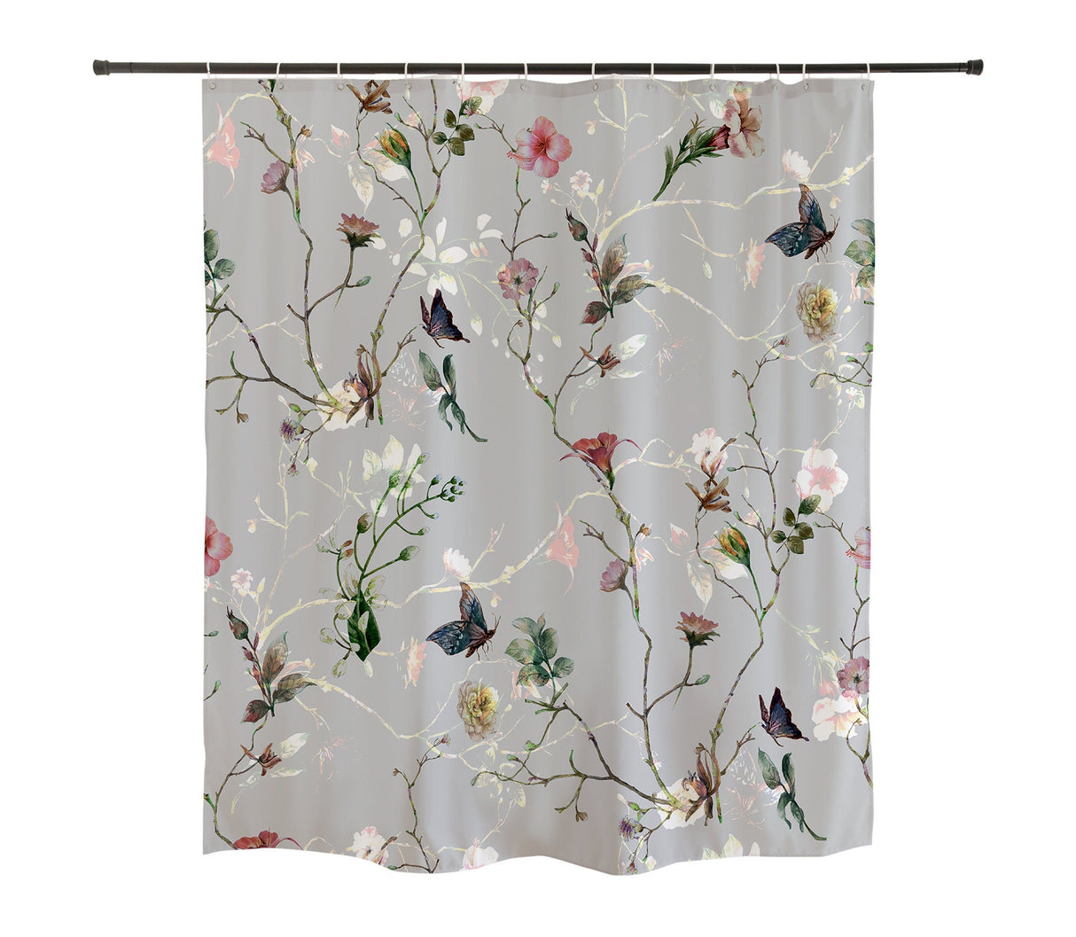 Ofat Home Japanese Color Flower Shower Curtain Waterproof Modern Fabric Bathroom Basics Shower Curtain