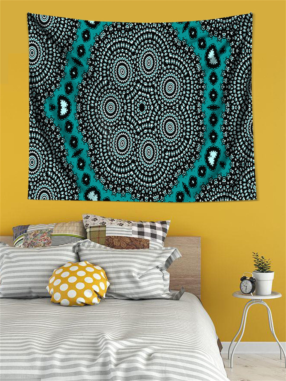 Ofat Home Bohemian Tapestry Handmade Tapestry Speckled patternTapestry, Abstract  Spots Tapestry for Living Room