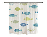 Ofat Home Many Fish Shower Curtain-Cute Fish Bathroom Curtain-Cute Animal Shower Curtain-New Year'S Gift