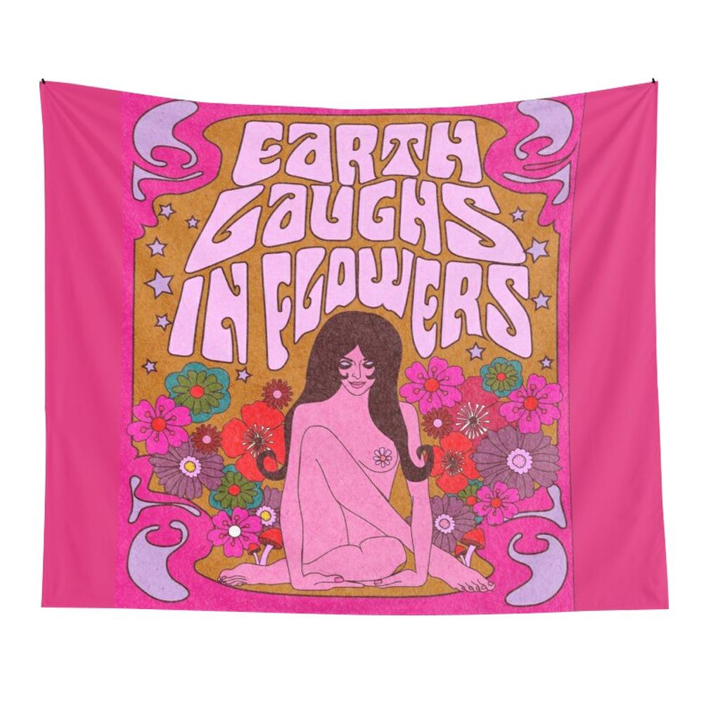 Earth Laughs In Flowers Tapestry