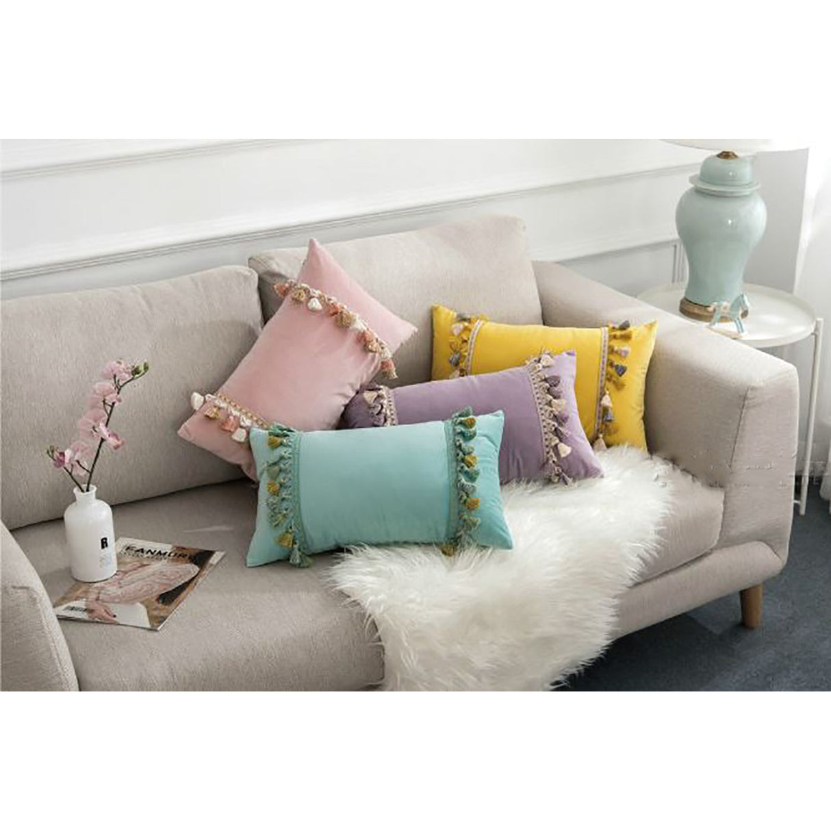 Joyful Tassel Pillow Covers