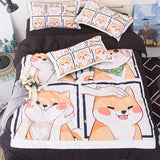 Kawaii Shiba Bedding Set