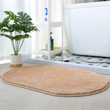 Feblilac Semicircle Solid Bark Red Tufted Bath Mat, Multiple Sized Soft Plush Water-Absorbent,  Anti Slip Toilet Mat, Soft Thick Bathroom Carpet, Pure Bathroom Mats, Simple Best Bath Rugs, Hot Shower Mat Non Slip, Toilet Rug