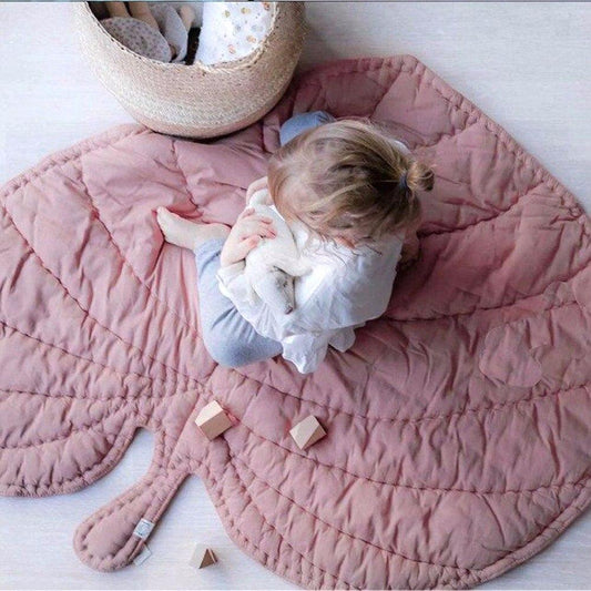 Baby Leaf Playmat | Blanket Nursery Girls Kids Room Decor
