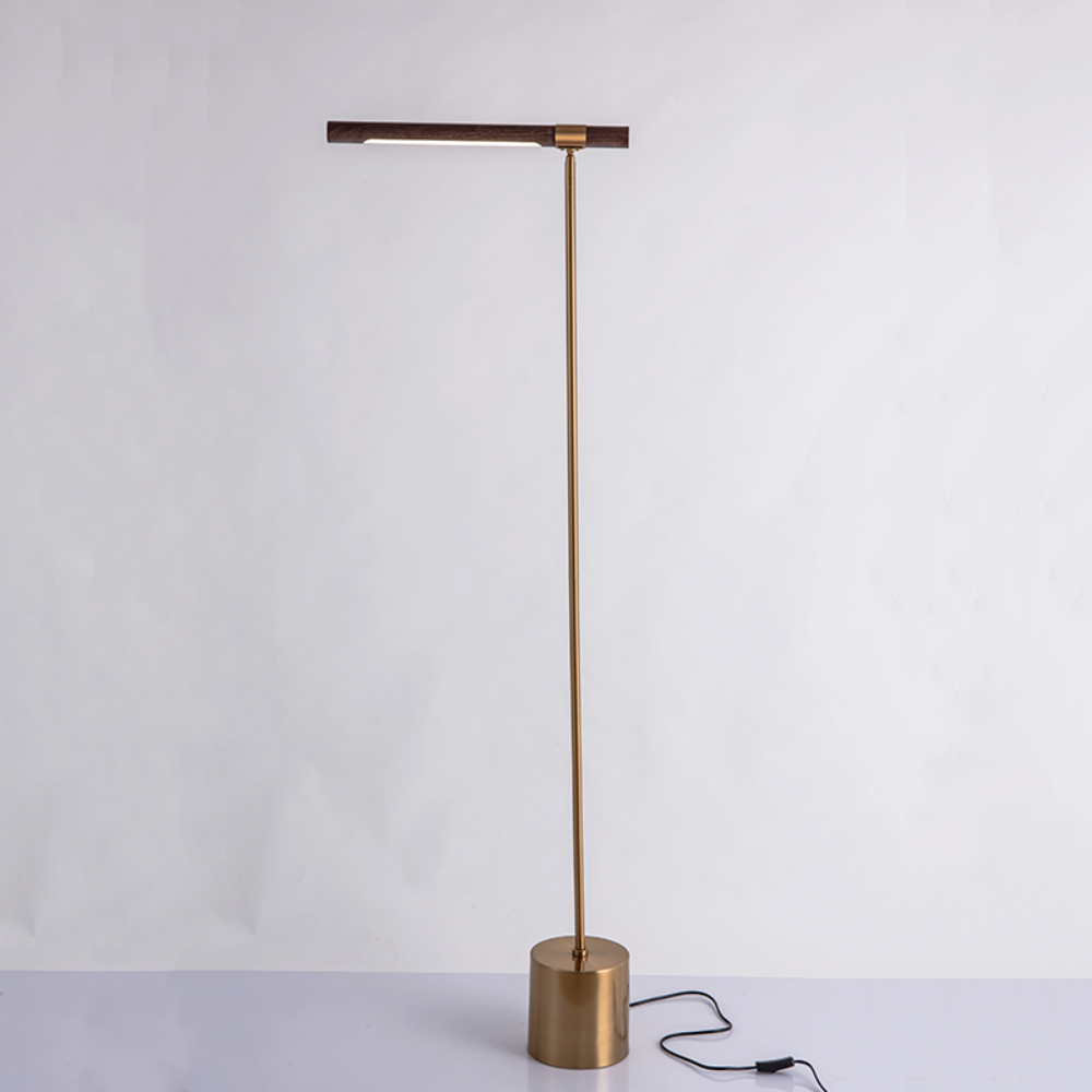Linear Wood Led Floor Lamp