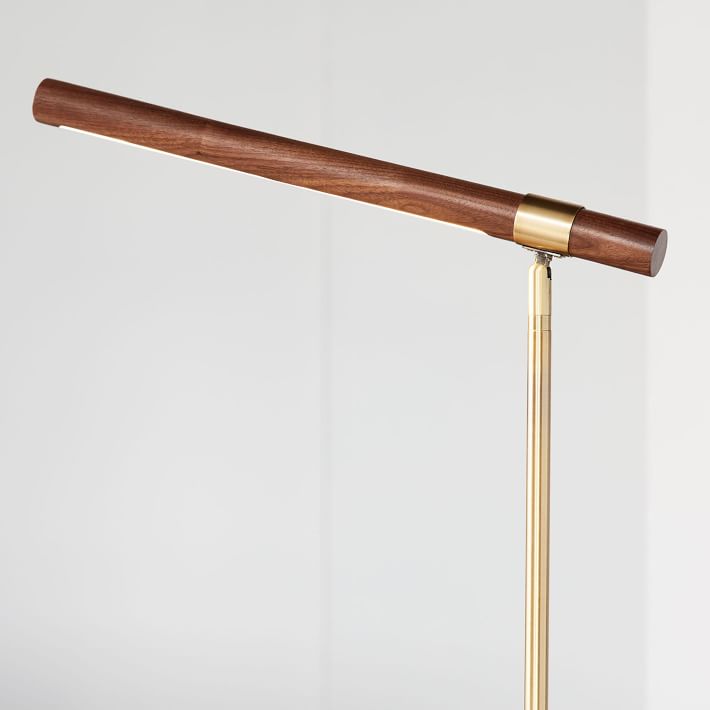 Linear Wood Led Floor Lamp