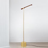 Linear Wood Led Floor Lamp