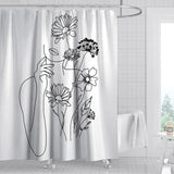 Lanford Linear Art Shower Curtains