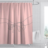 Lanford Linear Art Shower Curtains