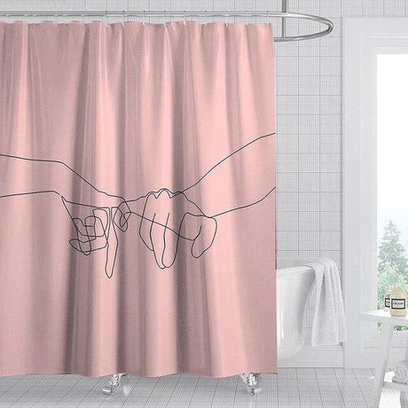 Lanford Linear Art Shower Curtains