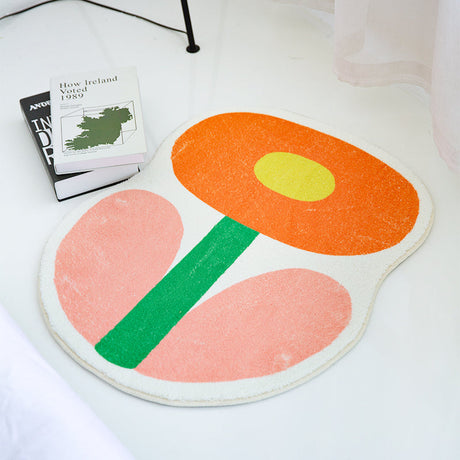 Lovely Colorful Flower Bedroom Mat