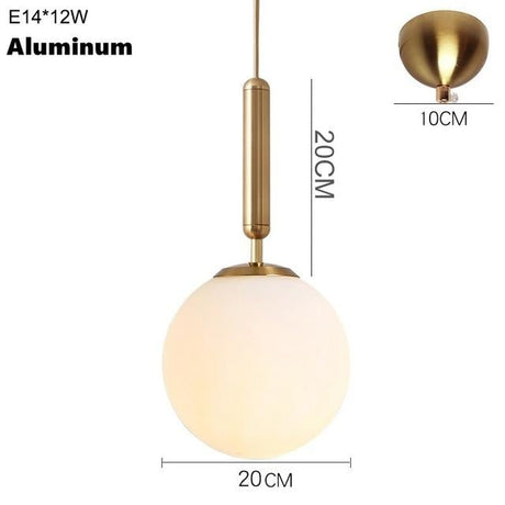 Luky -  Modern Nordic Brass Pendant Light