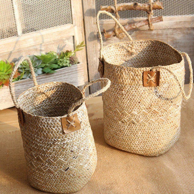 Boho Woven Storage Basket