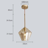 Merrial - Hanging Glass Pendant Lamp