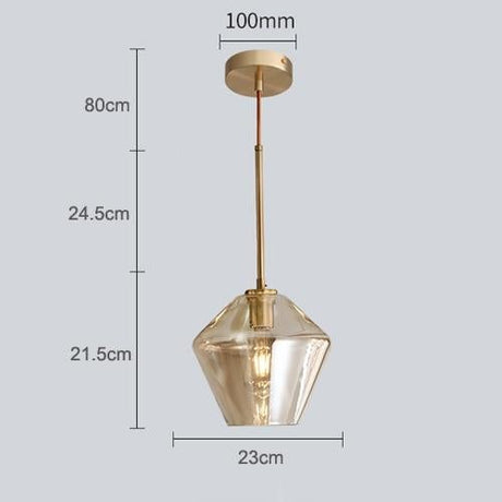 Merrial - Hanging Glass Pendant Lamp