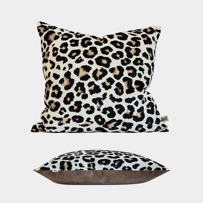 Cushion Cover Decorative Pillow Case Modern Animal Collection Leopard Print Soft Velvet Coussin Sofa Chair Decorating
