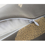 Cushion Cover Decorative Pillow Case Modern Simple Leopard Gray Luxury Art Coussin High Density Fabric