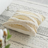 Cushion Cover Decorative Tufting Pillow Case Modern Simple Stripe Geometric Home Sofa Chair Bedding