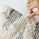 Cushion Cover Decorative Tufting Pillow Case Modern Simple Stripe Geometric Home Sofa Chair Bedding