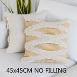 Cushion Cover Decorative Tufting Pillow Case Modern Simple Stripe Geometric Home Sofa Chair Bedding