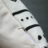 Cushion Cover Decorative Waist Pillow Case Nordic Geometric White Black Lines Tufted Tassels Modern Sofa Chair Cousin