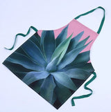 Cactus leaf plant pattern apron kitchen cooking set home accessories