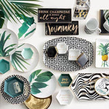Set of Four Tropical Plant Plates Tableware Home Accessories