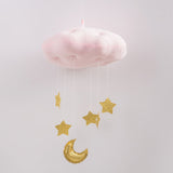 Soft Moon Cloud and Stars Baby Nursery Boy or Girl Hanging Mobile Kids Decor