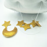 Soft Moon Cloud and Stars Baby Nursery Boy or Girl Hanging Mobile Kids Decor