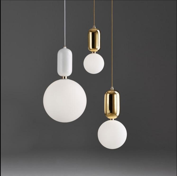 Modern Simple Led Pendant Lights - Glass Ball